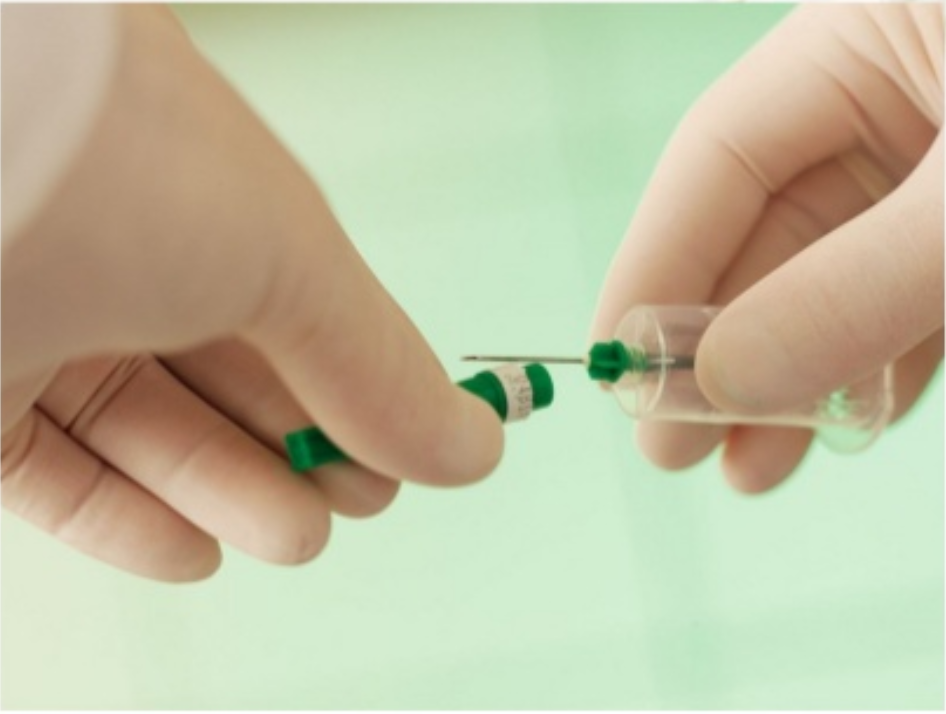 never recap a sharps needle