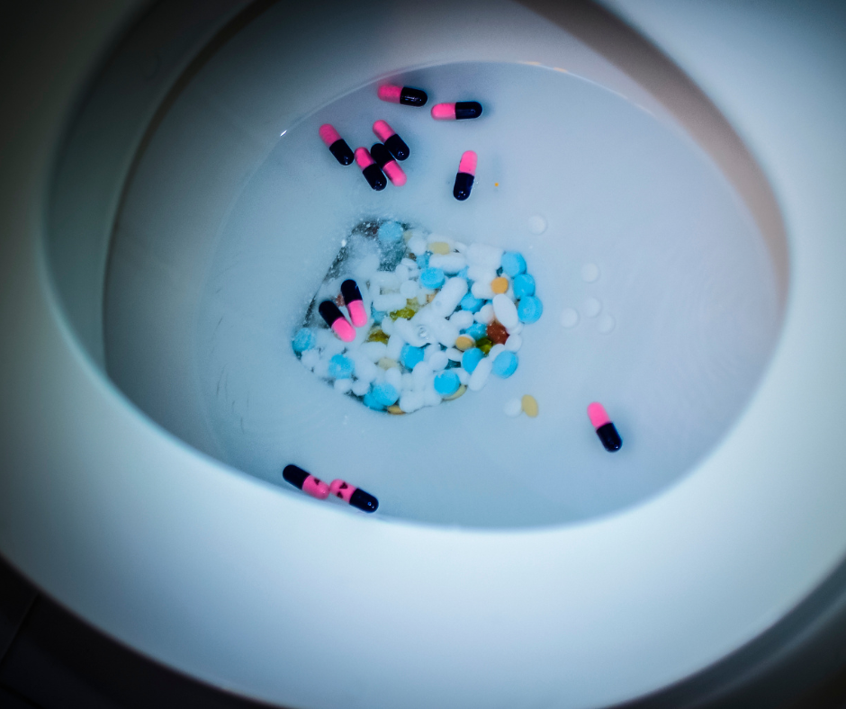 Don't Flush Medications Down Toilet