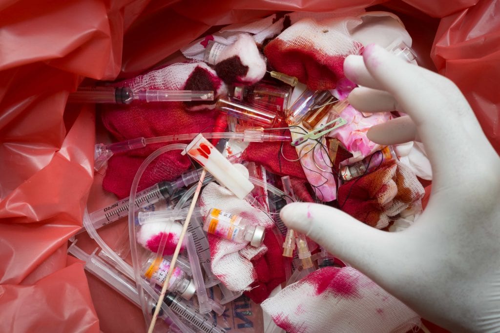 Bloodborne Pathogen Proper Disposal