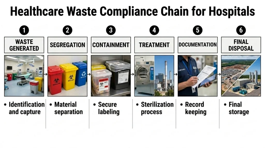 Healthcare waste compliance chain for hospitals - Secure Waste Healthcare waste compliance chain for hospitals