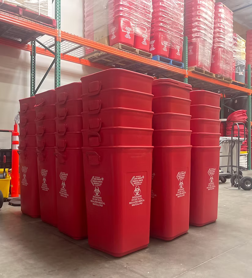 Biohazard Bin Reusable Tub
