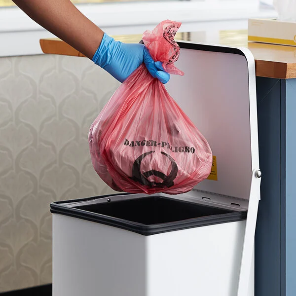Biohazard Waste Bin Put Biohazard Bag In Bin When Full