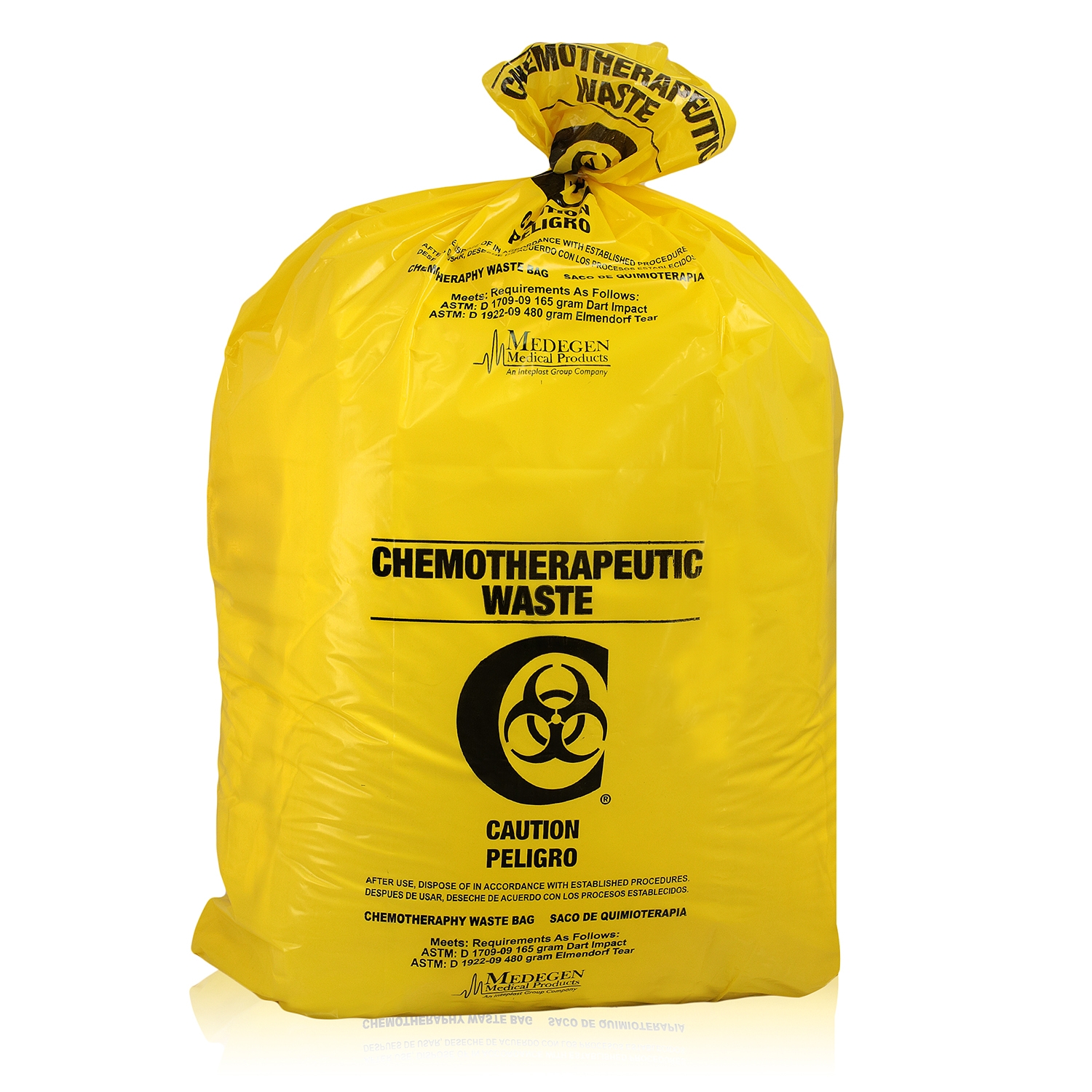Yellow Chemotherapy Medical Waste Bags - Secure Waste Yellow Chemotherapy Medical Waste Bags