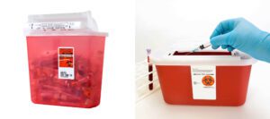 Where to dispose of sharps containers