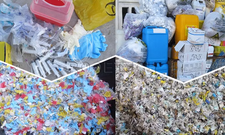 Medical Waste After Shredding