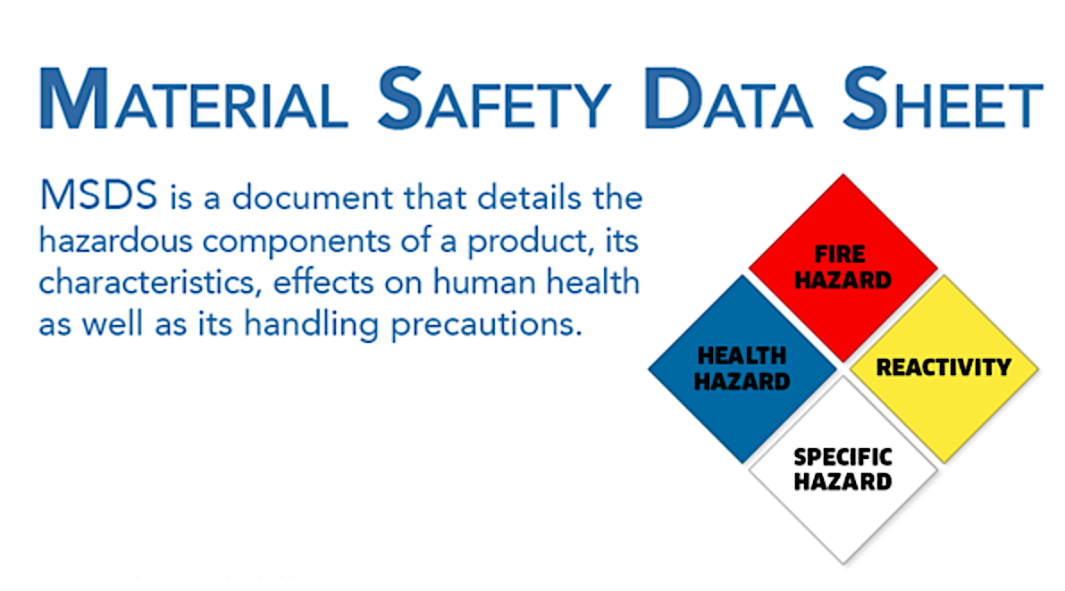 OSHA Material Safety Data Sheet Healthcare