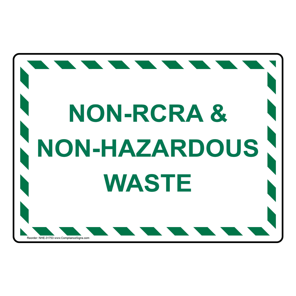 Non Hazardous Waste Label
