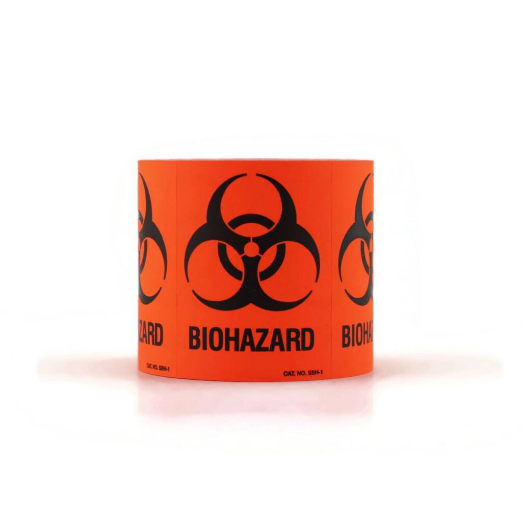 Biohazard Warning Label