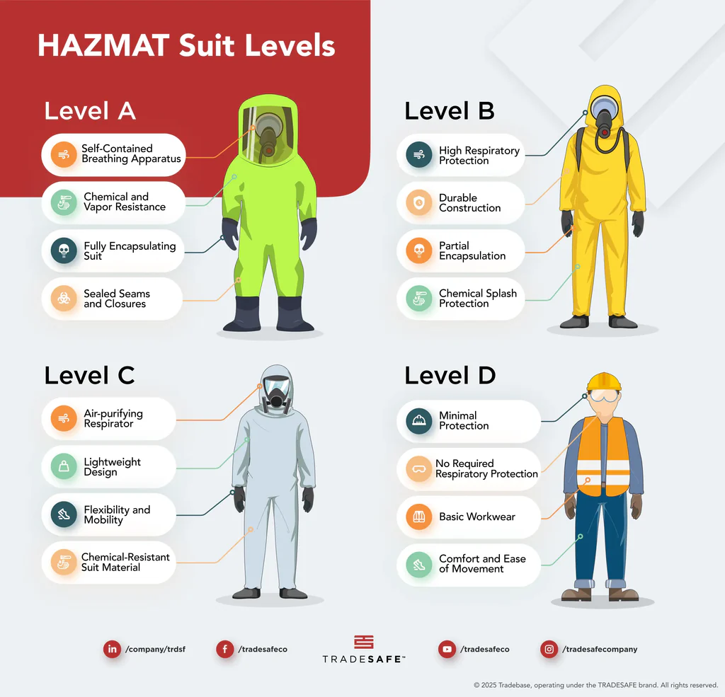 Components Of A Biohazard Suit For Hazmat