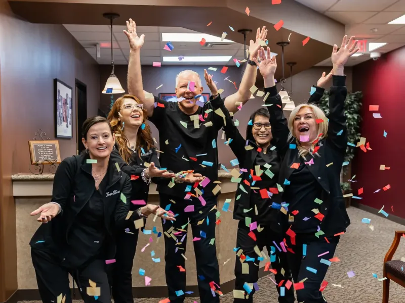 Dental Practice Celebration After Saving On Medical Waste Disposal In The DMV