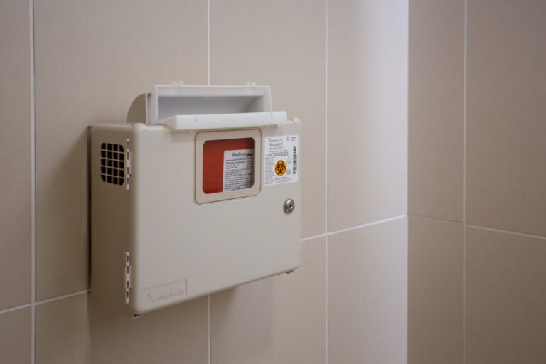 Safe Needle Disposal in Public Restrooms